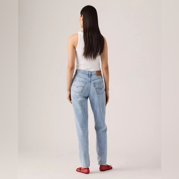 Levi’s Mom Jeans Baggy 90s High Rise Blue Tappered - Picture 2 of 13